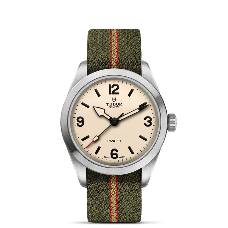 Ranger - 39mm steel case - Beige domed dial