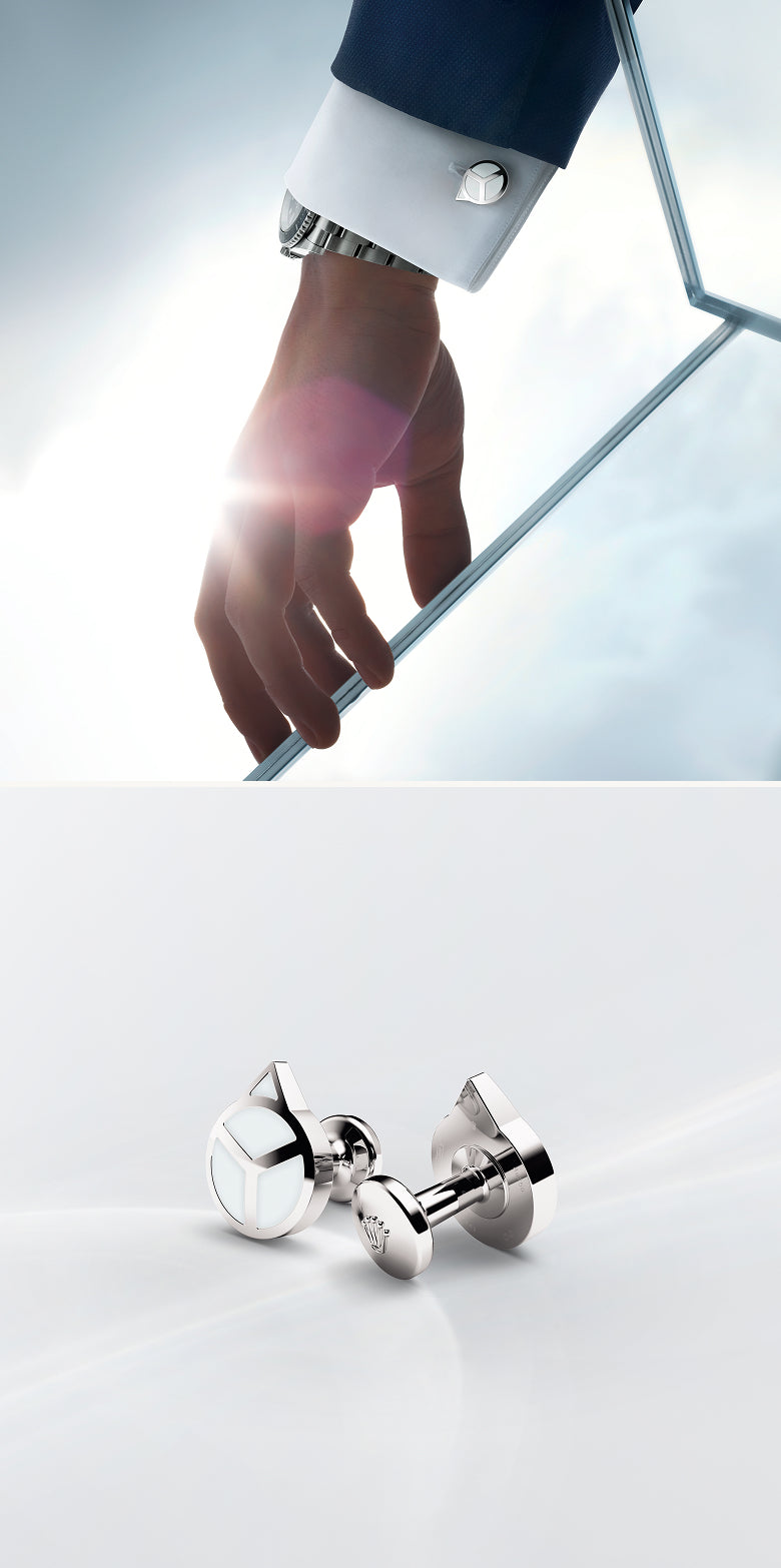 Rolex Cufflinks displayed