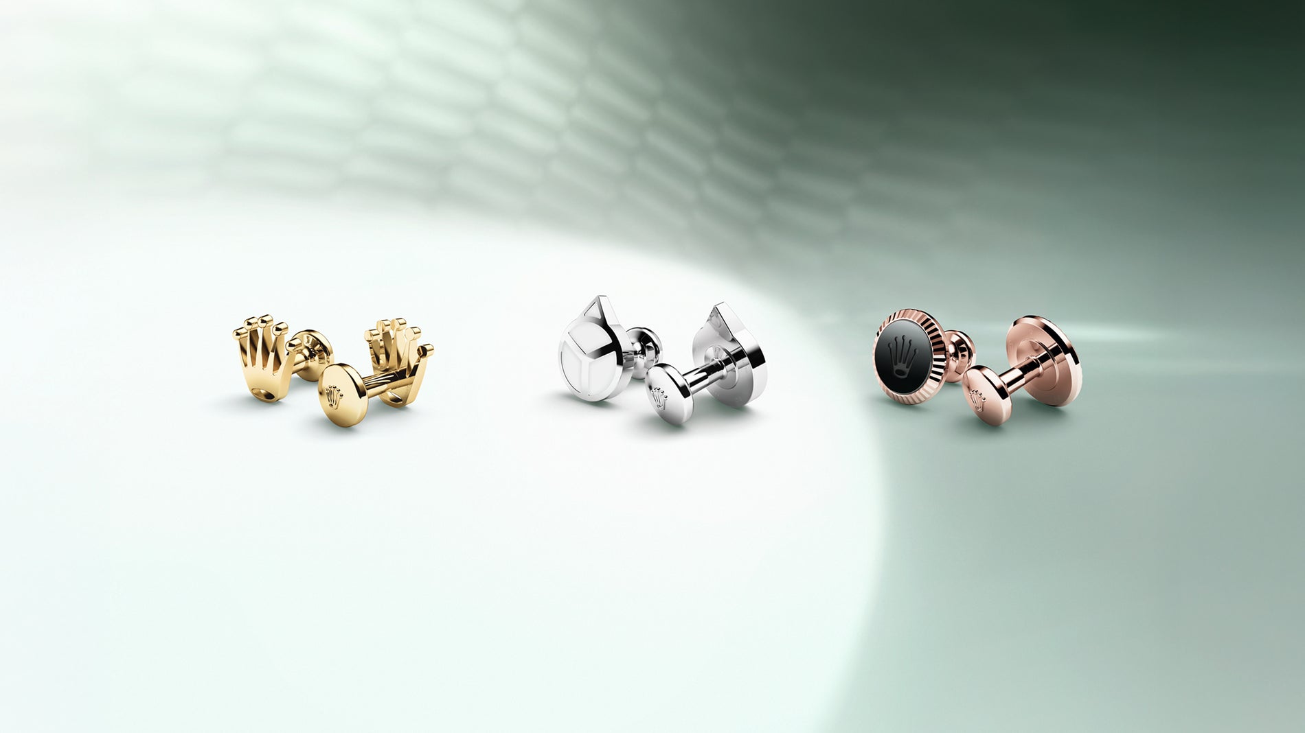 Rolex Cufflinks displayed 