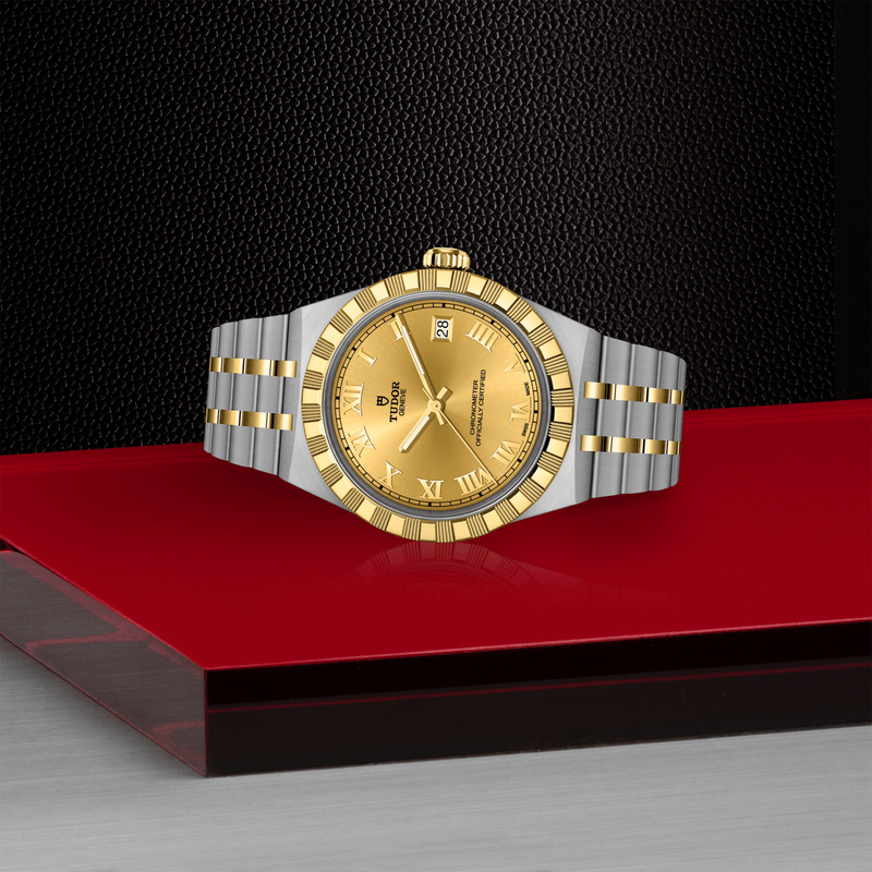 TUDOR ROYAL -36mm steel and yellow gold case - Steel and yellow gold bracelet