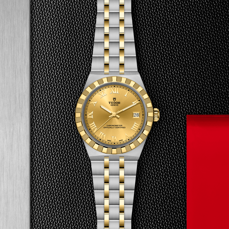 TUDOR ROYAL -36mm steel and yellow gold case - Steel and yellow gold bracelet