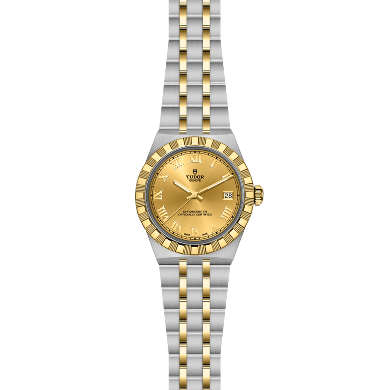 TUDOR ROYAL -36mm steel and yellow gold case - Steel and yellow gold bracelet