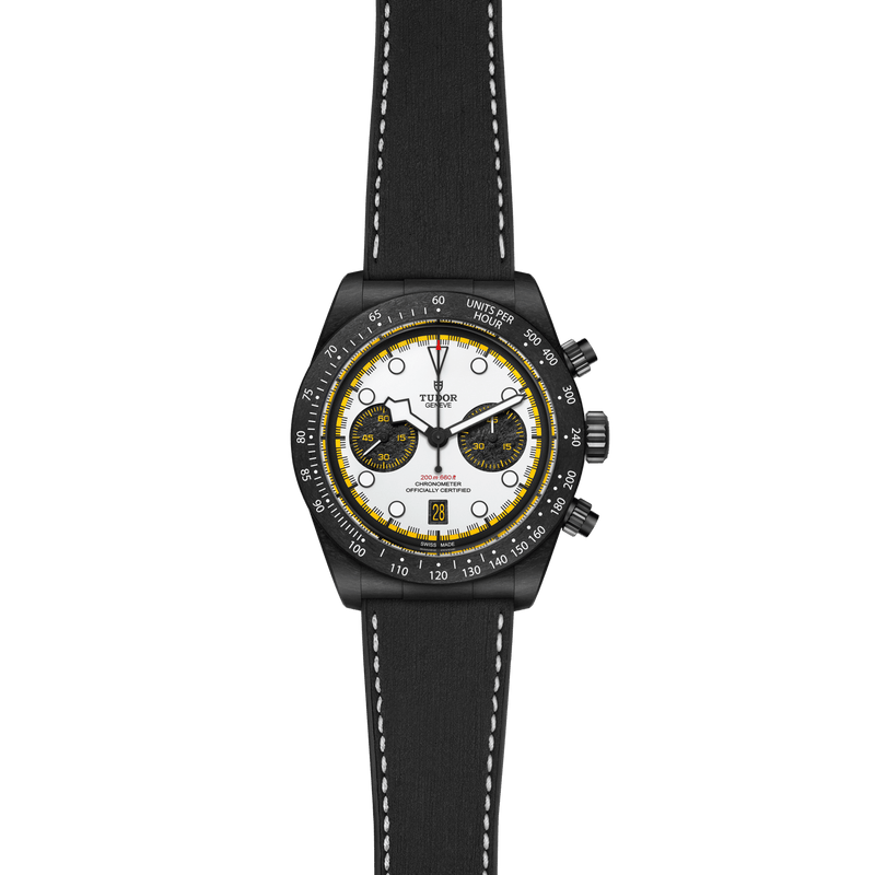 BLACK BAY CHRONO "CARBON 26" - 42mm black carbon composite case - White dial
