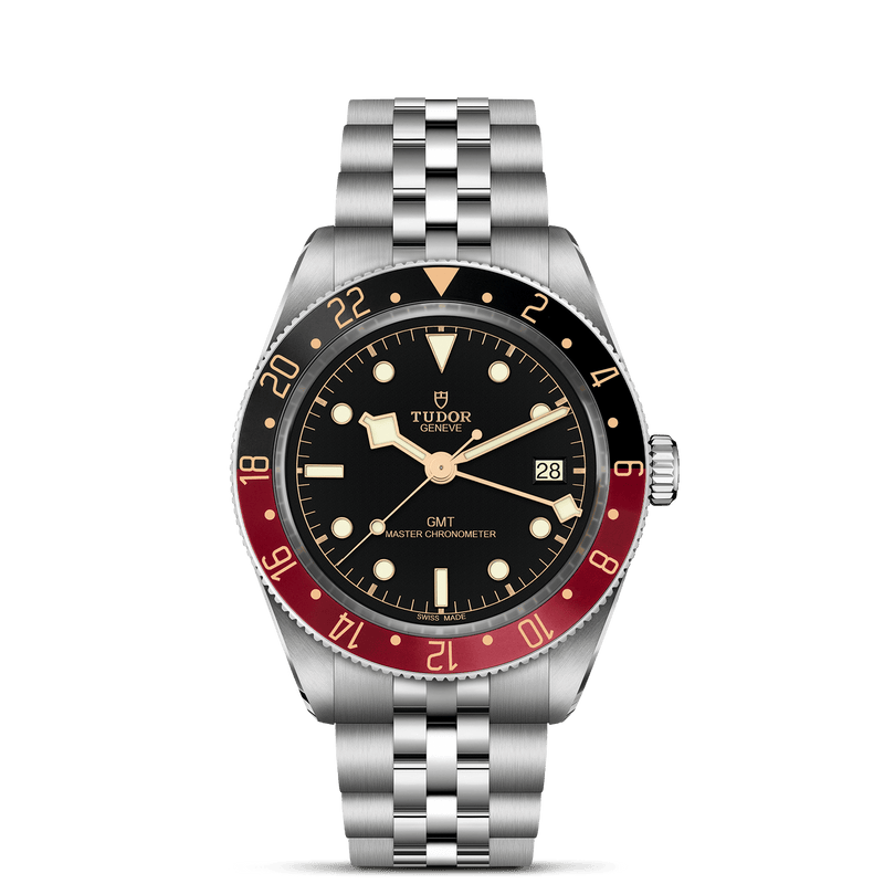 Black Bay 58 GMT - 39mm steel case - Black and burgundy bezel